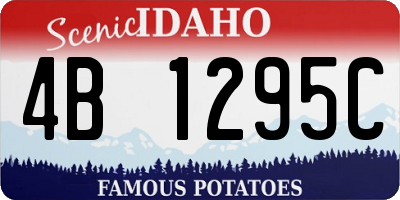 ID license plate 4B1295C