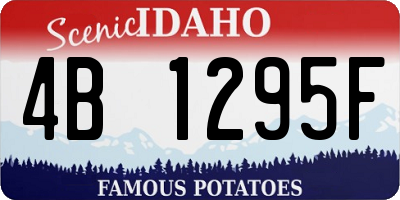 ID license plate 4B1295F