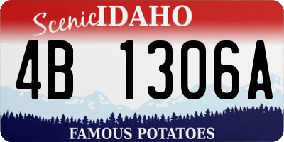 ID license plate 4B1306A