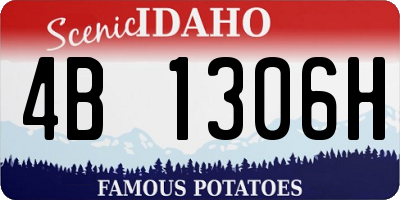ID license plate 4B1306H