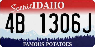 ID license plate 4B1306J