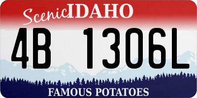 ID license plate 4B1306L