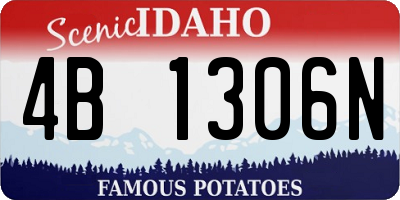 ID license plate 4B1306N