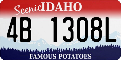 ID license plate 4B1308L