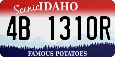 ID license plate 4B1310R