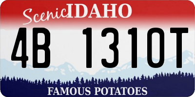 ID license plate 4B1310T
