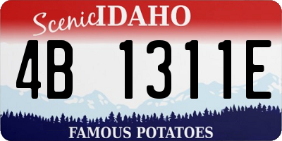 ID license plate 4B1311E