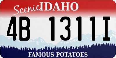 ID license plate 4B1311I