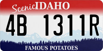ID license plate 4B1311R