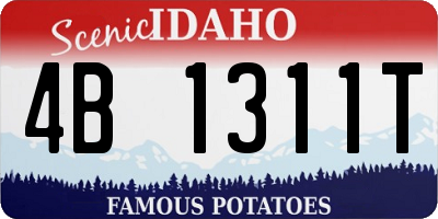 ID license plate 4B1311T