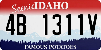 ID license plate 4B1311V