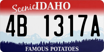 ID license plate 4B1317A
