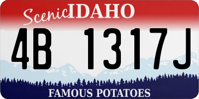 ID license plate 4B1317J