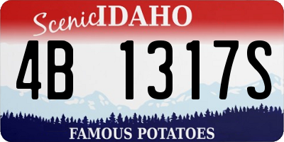 ID license plate 4B1317S