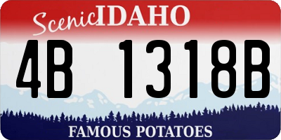 ID license plate 4B1318B