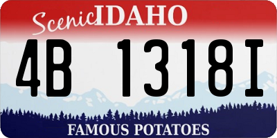 ID license plate 4B1318I