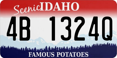 ID license plate 4B1324Q