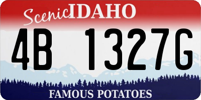 ID license plate 4B1327G