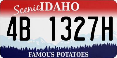 ID license plate 4B1327H