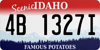 ID license plate 4B1327I