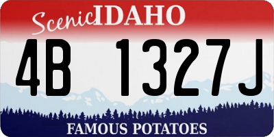 ID license plate 4B1327J