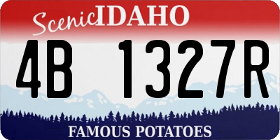 ID license plate 4B1327R