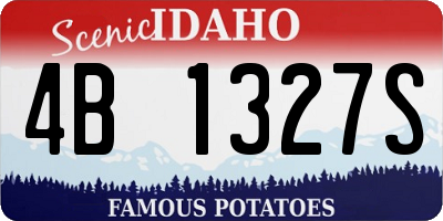 ID license plate 4B1327S