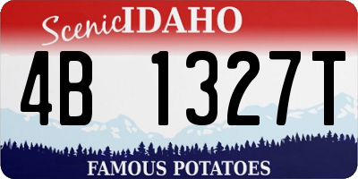 ID license plate 4B1327T