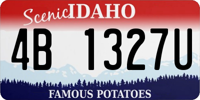 ID license plate 4B1327U