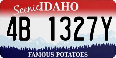 ID license plate 4B1327Y