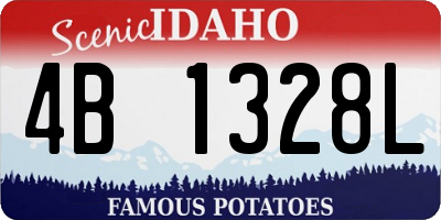 ID license plate 4B1328L