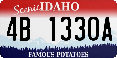 ID license plate 4B1330A