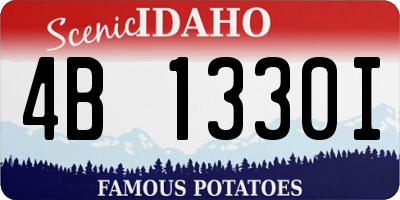 ID license plate 4B1330I