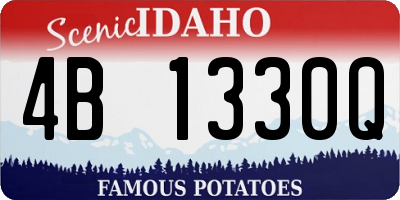 ID license plate 4B1330Q
