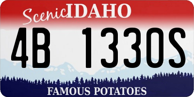 ID license plate 4B1330S