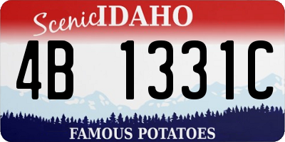 ID license plate 4B1331C