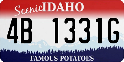 ID license plate 4B1331G