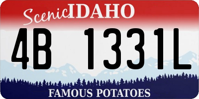 ID license plate 4B1331L