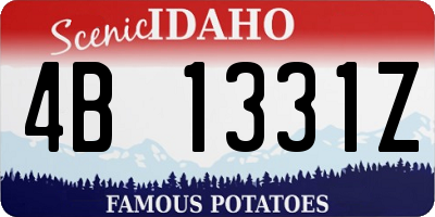 ID license plate 4B1331Z