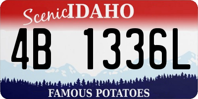 ID license plate 4B1336L