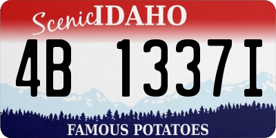 ID license plate 4B1337I