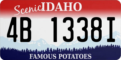 ID license plate 4B1338I