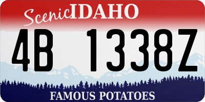 ID license plate 4B1338Z