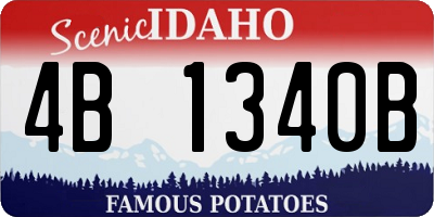 ID license plate 4B1340B