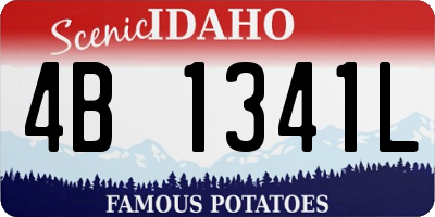 ID license plate 4B1341L