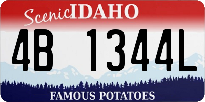 ID license plate 4B1344L