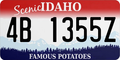 ID license plate 4B1355Z
