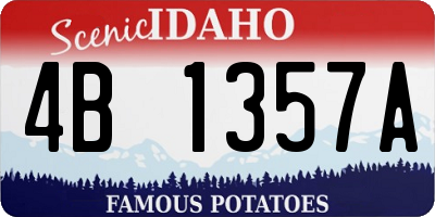 ID license plate 4B1357A