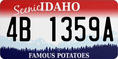 ID license plate 4B1359A