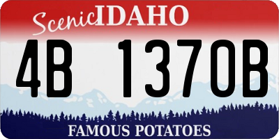 ID license plate 4B1370B